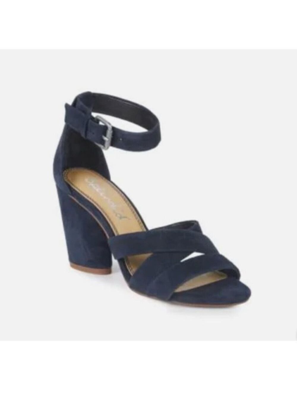 Splendid Suede Block Heel Sandals Size 8.5